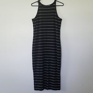 Athleta striped midi dress